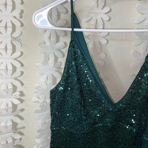 NEW Emerald Green Sequin Mini Dress (see video!!)